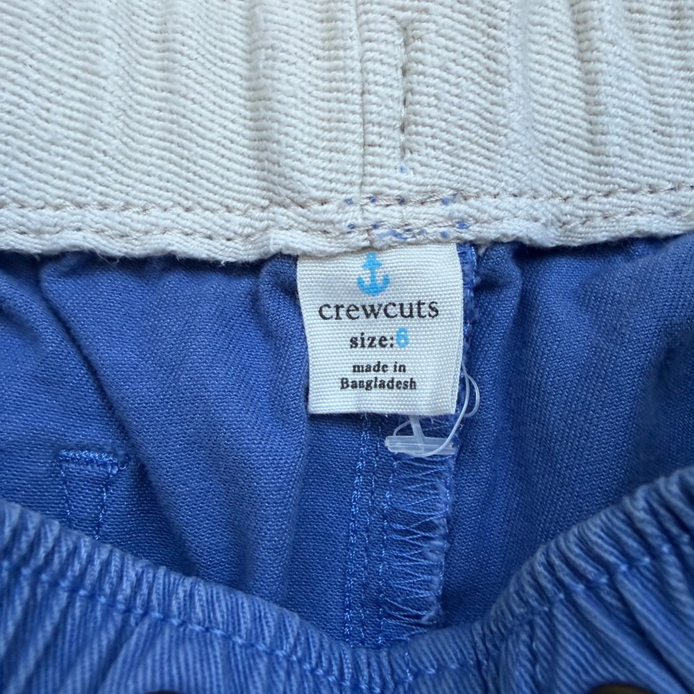 Crewcuts Blue Pull-On Cotton Shorts with Drawstring - Picture 3 of 3